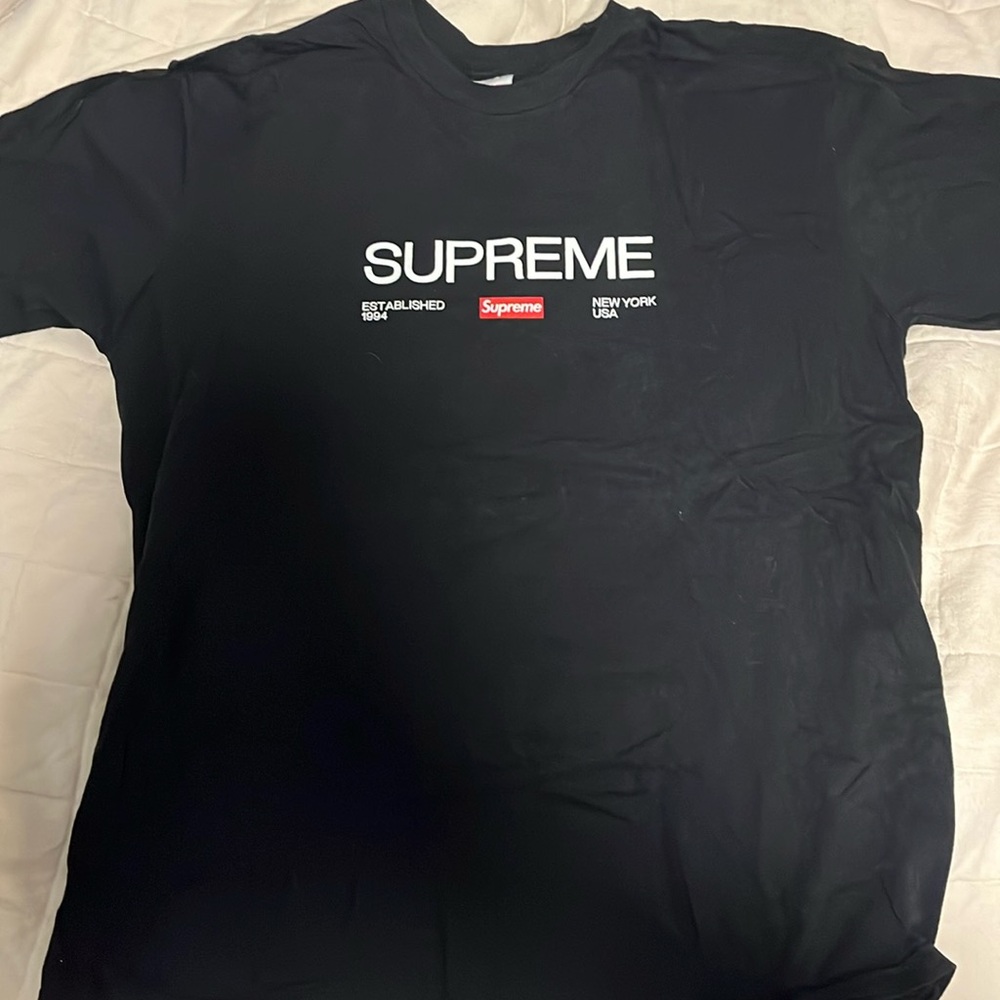 Supreme short sleeve tee mens large
